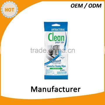 Clean you car anti-bacterial refreshing wipes