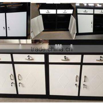 Steel Kitchen Cabinet With Laminar Flow Design photo-4