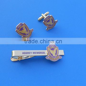 Aggrey Memorial Tie Clip / Custom Enamel Insignia & Print logo Tie Bar Tie Pin