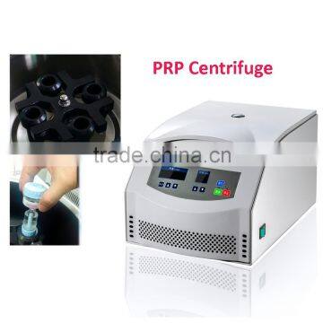 PRP centrifuge for platelet rich plasma separation from the whole blood