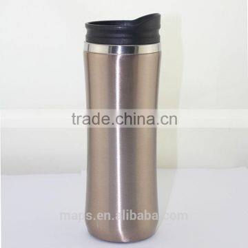 Double Wall Stainless Steel Auto Mug/travel Mugs With PP Lid photo-2