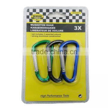 High Performance Safe Aluminium Metal Carabiner Hooks Keychains