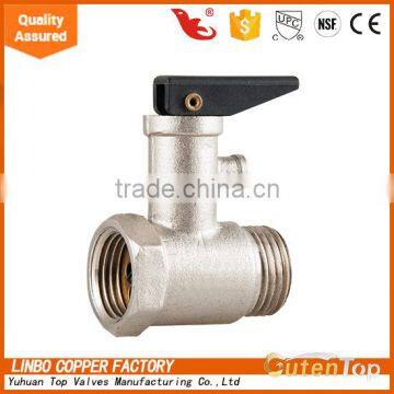 brass safety valve for water heater