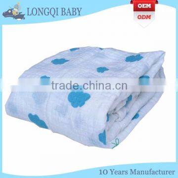 MB-MS-002 Custom Printed Soft Touch Cotton Muslin Baby Swaddle Blanket photo-6