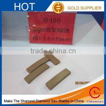 400mm good speed Diamond Segments for marble cutting