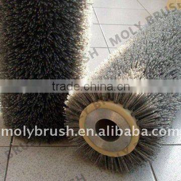 abrasive nylon wire brush