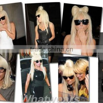 2013high quality fashion style synthetic chignon hair wig accessory with clip