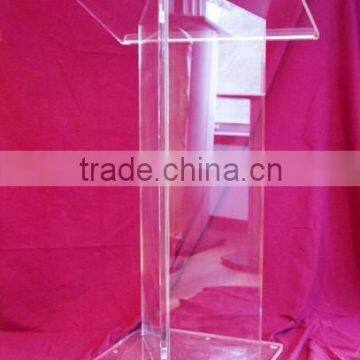 customized free standing clear acrylic A shaped lectern/rostrum/podium/music stand/table