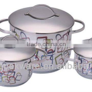 Colorful Stainless Steel Decal Kitchenware Sets for Wholesale photo-2