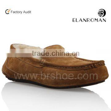 Hot winter loafers with sheep fur