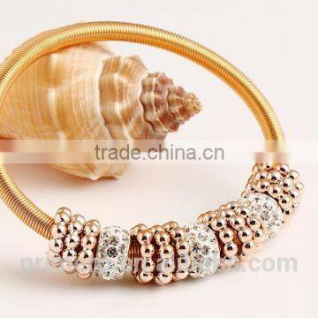 Korean Jewelry Euro-American Multilayer Bangle Shamballa Polymer Clay Bracelets photo-6