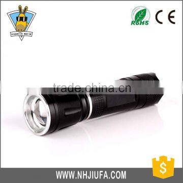 JF zoom Flashlight, zoom flashlight torch, zoom dimmer led flashlight