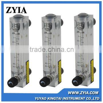 LZM-15ZT acrylic visual water flow meter with regulator in china