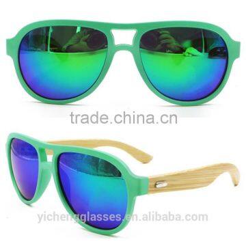 Fashion Trendy Design Plastic Frame Eyewear Wood Temple Sunglasses Hand Made Carving Glasses photo-6