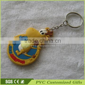 Factory Direct Sale Mini Promotional Plastic Keychain With Injection Logo