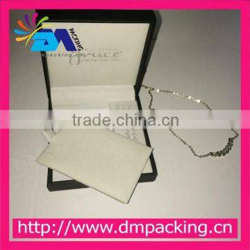 Black high quality paper jewelry box for necklace