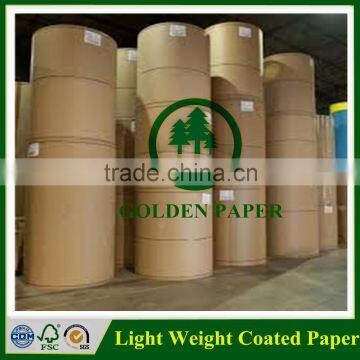 58gsm 60gsm 64gsm 68gsm 70gsm Light weight coated paper/LWC paper in roll and sheet