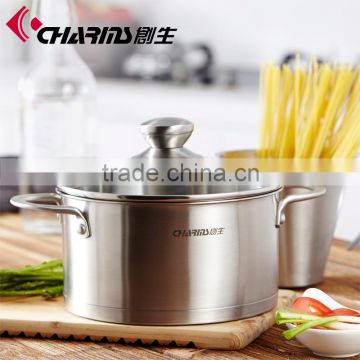 Stainless Steel Stockpot With Encapsulated Base Induction Cookware