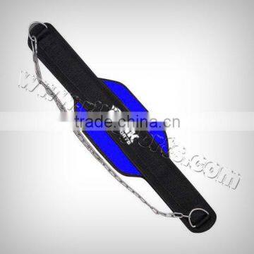 Neoprene Dipping Belt Blue Neoprene, Black Webbing, Heavy Duty Metal chain