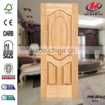 JHK-003 Classic 3+1 Panels Interior Hotel Using Veneer Brich Wood One Panel Door Panel