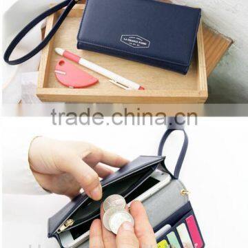 Korea Brand Iconic Smart Phone in Purse Travel Purses Pouch for Teens Two Folding Tote Wallet photo-5