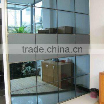 glass block screen wall with double glazed