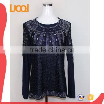New fashion beads sequins sexy lady top