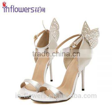 Back Butterfly Ankle Strap Fashion Lady Dress Shoes,girls High Heels photo-3