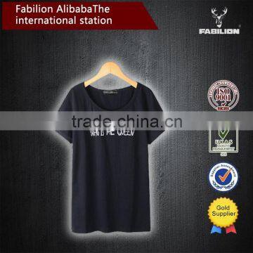 Summer Fashion Women's Clothing Collar Printing New Cotton of White t Shirt Women photo-3