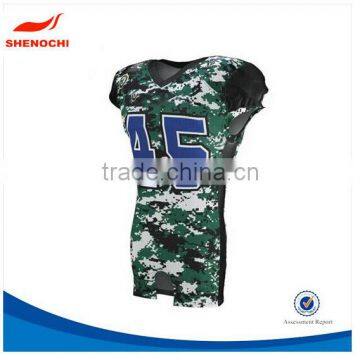 2016 Fashion customized sublimation American football jerseys uniforms custom Black american football jerseys