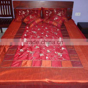 Silk Indian Bedspread Silk Bed cover