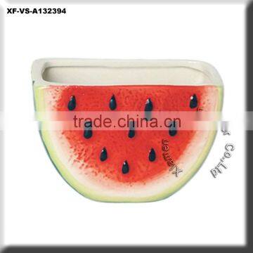 pretty ceramic watermelon planter