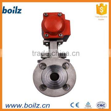 Direct Manufacturer Stainless Steel Two Flange Pneumatic Ball Valve With Actuator photo-3