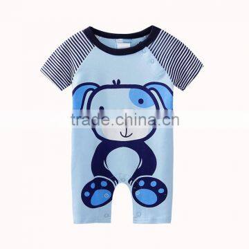 baby onepiece romper cute dog printed baby short sleeve romper