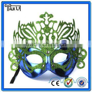 Wholesale multi color elegant masquerade party crown mask, Princess half face Halloween Party crown mask