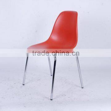 New Model Colorful K/D Plastic Leisure Chairs With Metal Frame 1028b photo-2