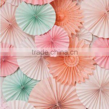 Wholesales Round Handmade Decorative Paper Fan Wedding