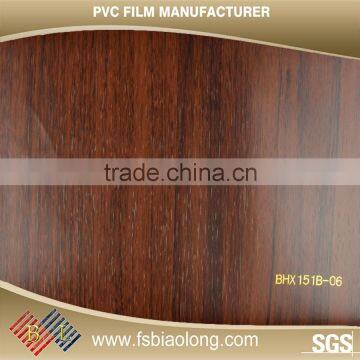 New Design Customized wood grain pvc film for wall panel