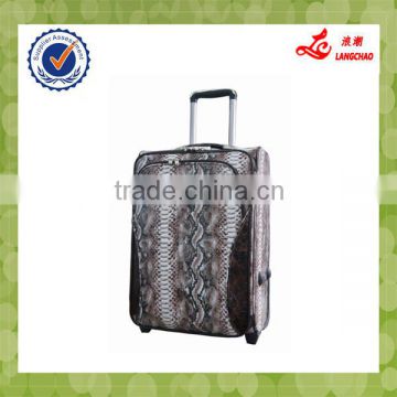 Gorgeous High-end Snake Skin Leather Mini Trolley Suitcase