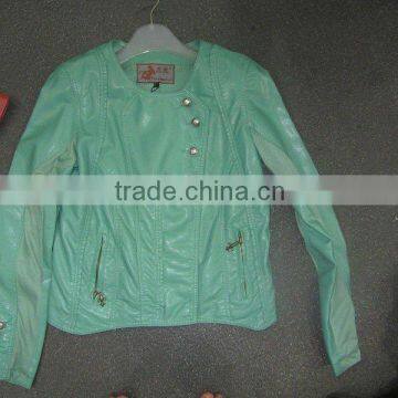 Lady Leather Jacket ,pu Jacket for Women