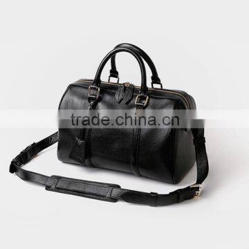 2016 New Style Guangzhou Leather Handbags Top Cowhide Handbag Boston Bag for Women photo-2