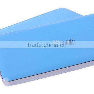 Ultra thin high quality credit card size power bank 12000mah , universal portable power bank for smartphones