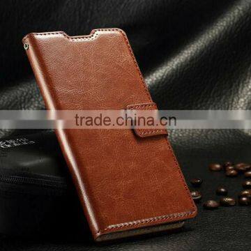 Alibaba express China, folio colorful wallet leather case for Sony Xperia Z4 with stand