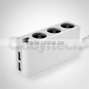 China Supplier Support Three Car Cigarette Lighter With Dual Usb Charger Car Accessories