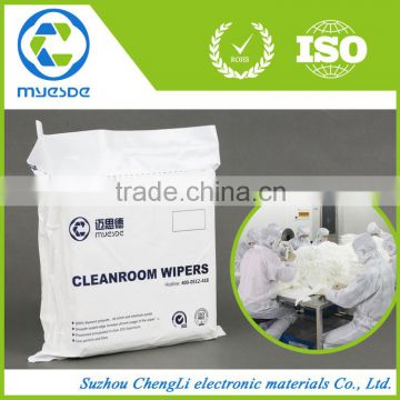 dustless soft knitted lint-free 100% polyester Cleanroom Wiper