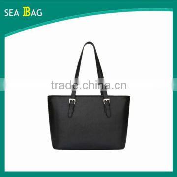 Alibaba China Eurpean Style Simple Leather Designer Handbag Women Shoulder Bags