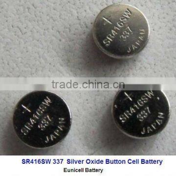 SR416SW silver oxide coin cell 1.55V watch battery 337 /Eunicell