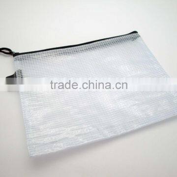 A6 SIZE PVC MESH ZIPPERED BAG