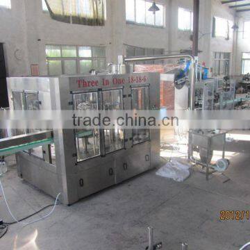 Automatic monobloc mineral water bottle filling machine