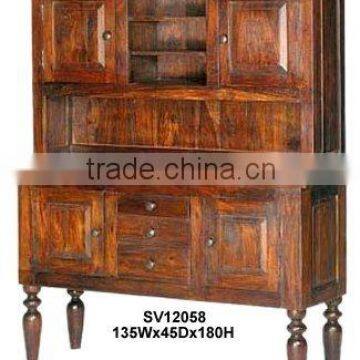 wooden hutch,dresser,cabinet,kitchen cabinet,buffet,home furniture,indian wooden furniture,shesham,mango,acacia wood furniture